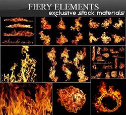 25张高清火焰图片素材：Fiery Elements 25xUHQ JPEG